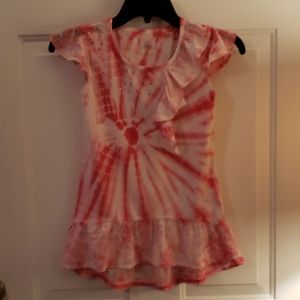 JUSTICE Tie-dye Bling Shirt